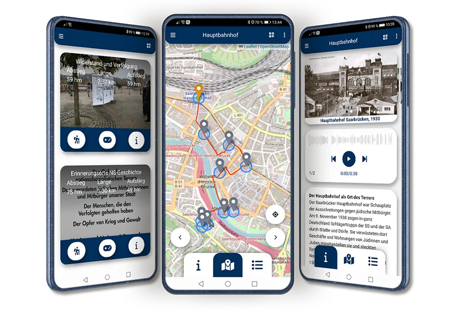Screenshots der App