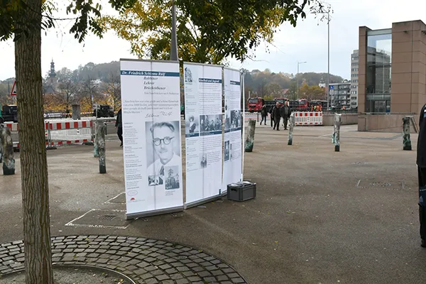 Foto Rabbiner-Rülf-Platz, Titelbild der Tour "Widerstand und Verfolgung 1935 bis 1943 in Saarbrücken"