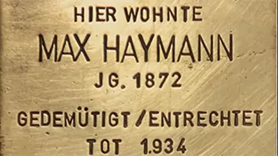 Screenshot aus "Max Haymann, Karcherstraße 11"